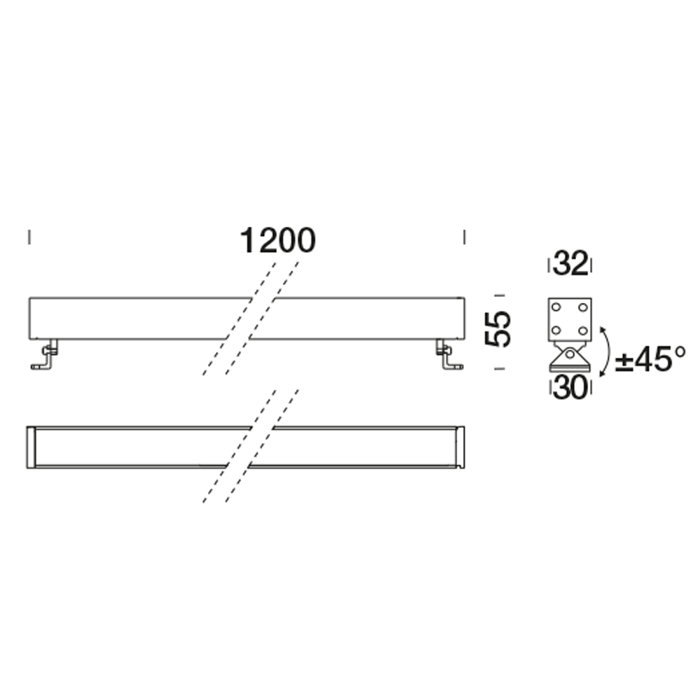 8391607 Подсветка стены Platek MINI CORNICHE Applique  MINI CORNICHE Applique 1200 mm - 32 LED RGBW Elliptical  - Вид №10