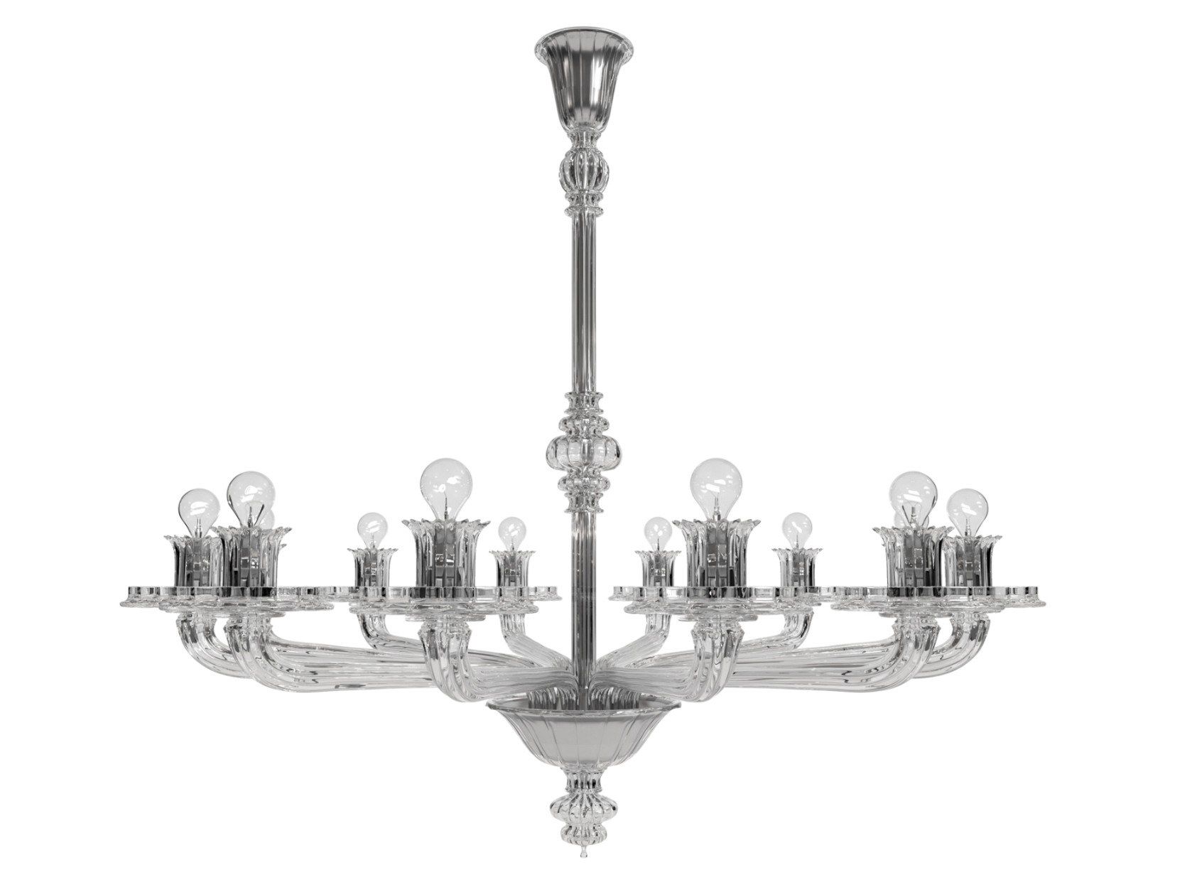 Подвесной светильник из дутого стекла VENINI фиолетовый ARCH-00066118 - Вид №1