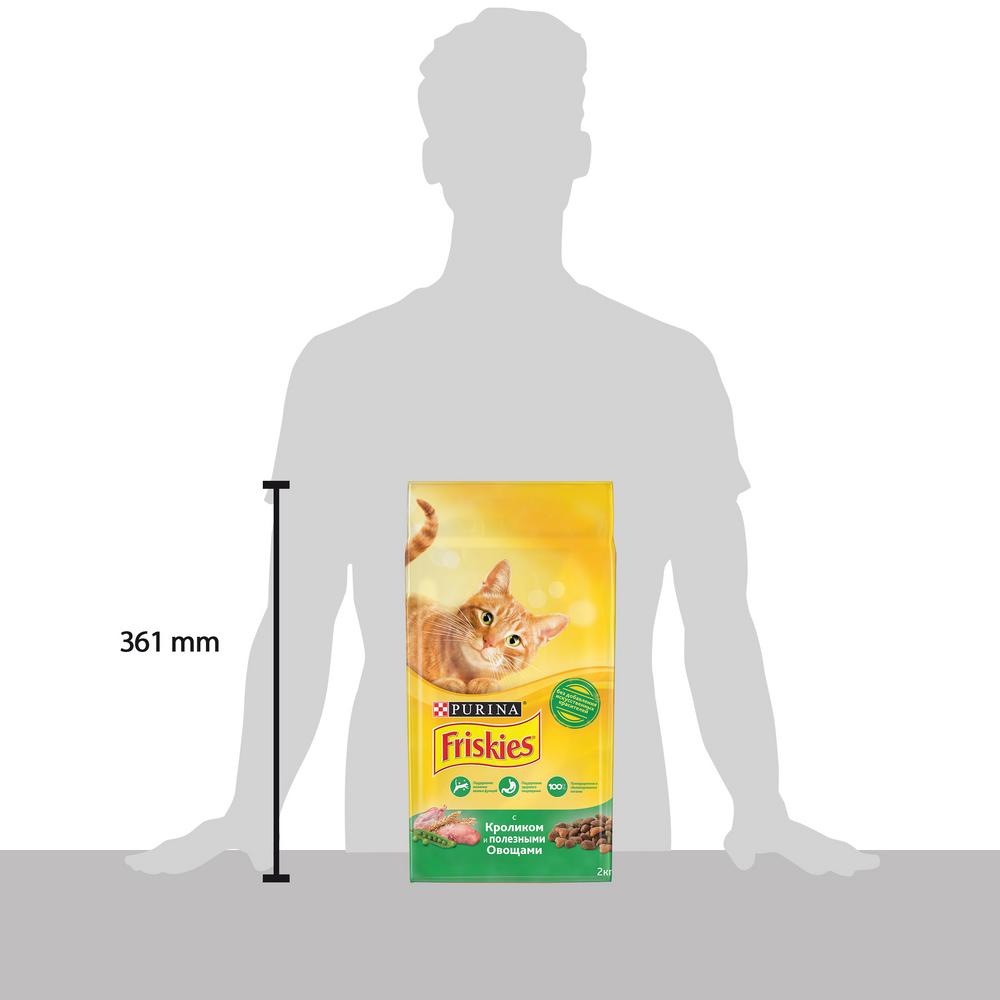Т0029526 Корм для кошек с кроликом и полезными овощами, сух. 2 кг Friskies  - Вид №12