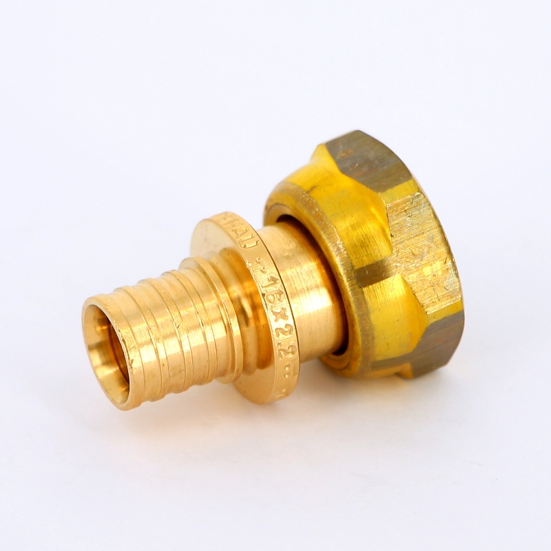 Муфта надвижная В с накидной гайкой бронзовая REHAU 16х3/4" 366076 - Вид №1