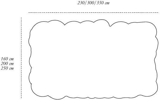 Scarlet Splendour Прямоугольный шерстяной коврик Karesansui sun-id-1439238 - Вид №4