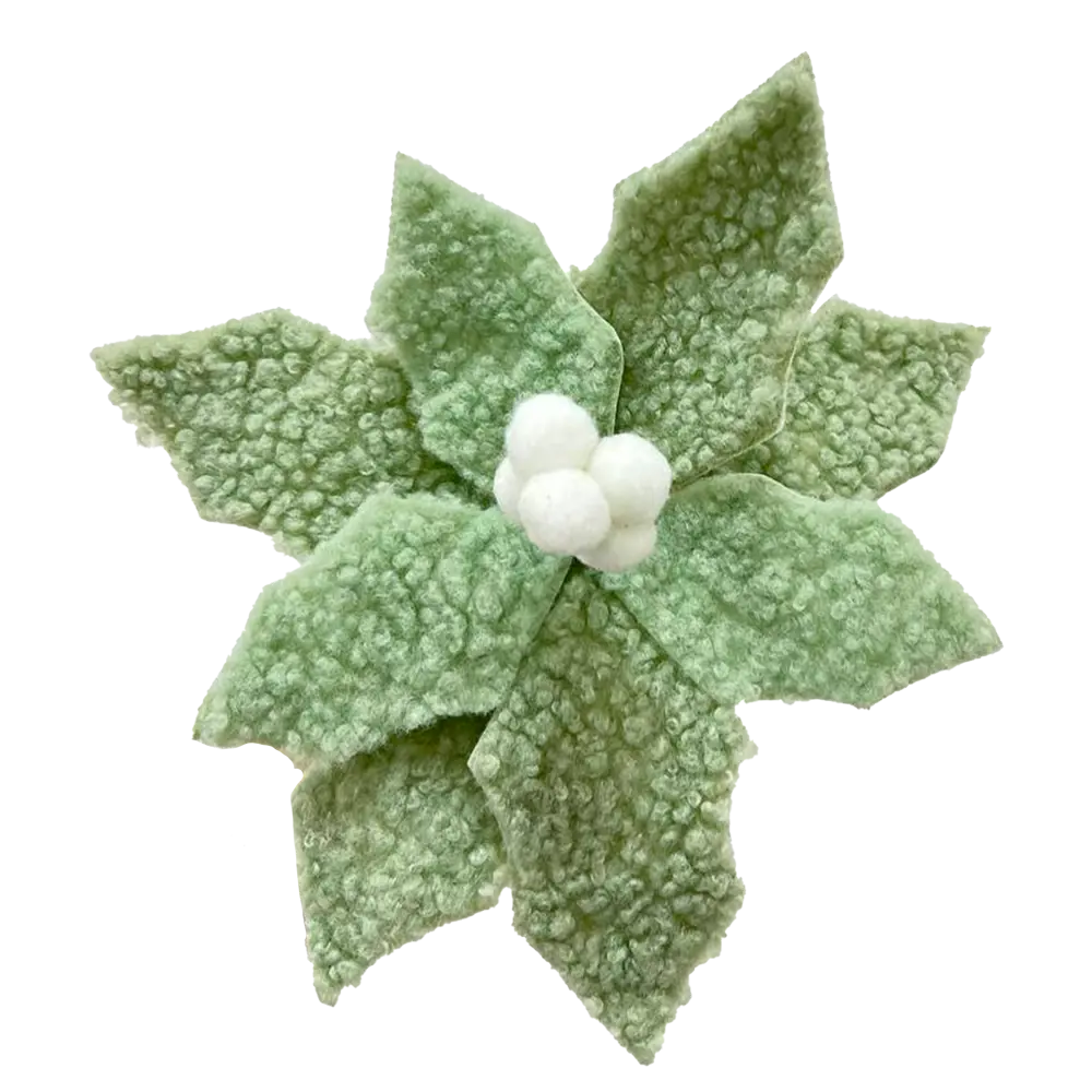 89381684 Украшение елочное «Цветок», 24x15.5 см, цвет зеленый STLM-1419028 Santreyd  - Вид №2