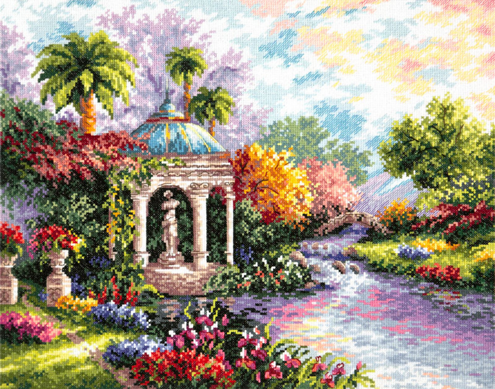 044-20 Царство красоты Набор для вышивания Чудесная Игла 40 х 32 см Чудесная игла 