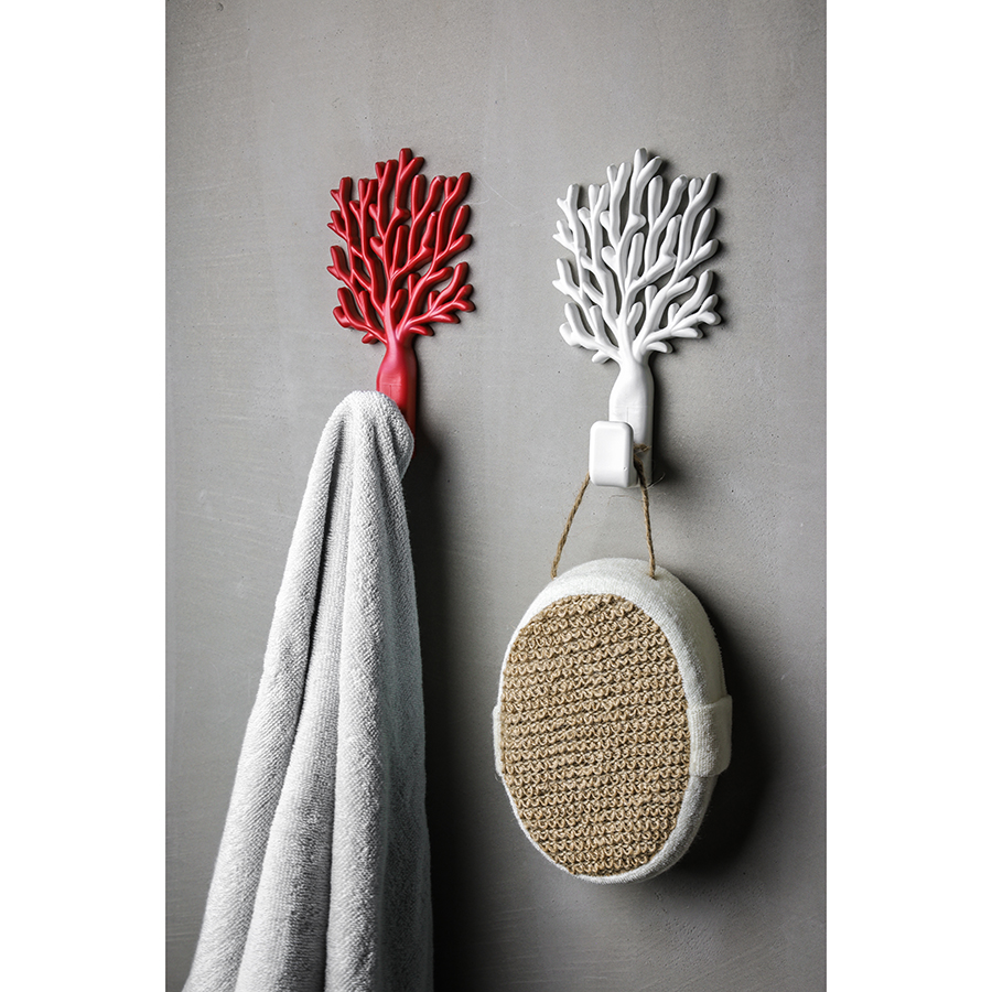 QL10334-WH Крючок coral белый Qualy  - Вид №1