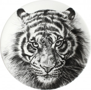 10640802 Taitu Тарелка акцентная Taitu "Дикий нрав.Тигр" 21см Фарфор костяной