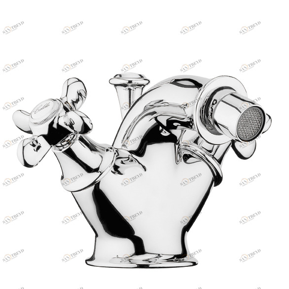 Смеситель для биде моноблочный Белый 8522 GALASSIA Ethos