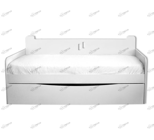 Подростковый диван-кровать с дополнительным спальным местом "Зевака Рокки" МАНДАРИН ЧУДИКИ 178785 Белый Santreyd 