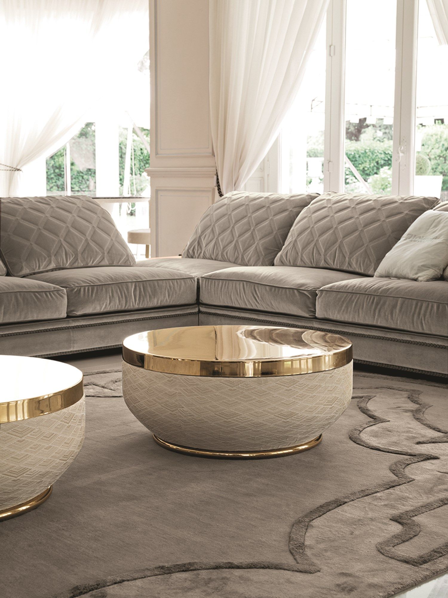 Круглый низкий журнальный столик Longhi Loveluxe ARCH-00063073 - Вид №1