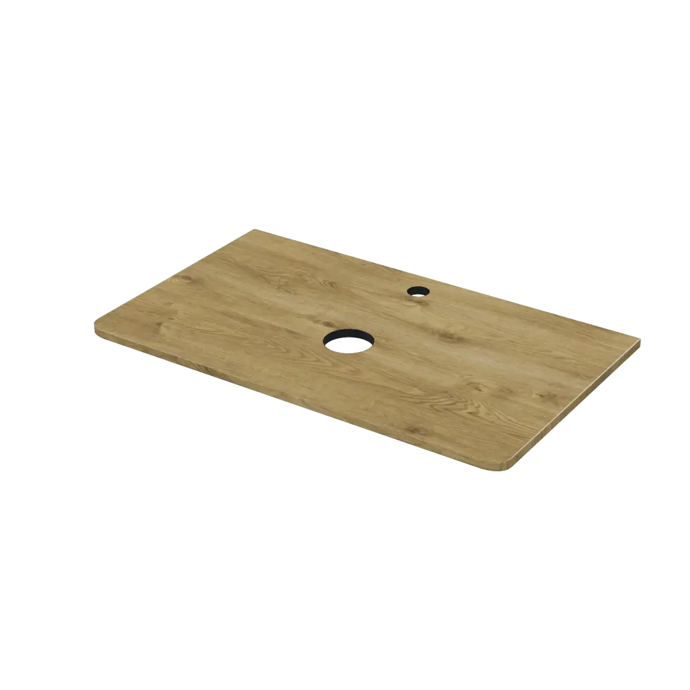 Столешница для ванной комнаты Iddis Lahta LAH80VNi89 80x46.3 см МДФ цвет дуб светлый STLM-2091929 - Вид №2