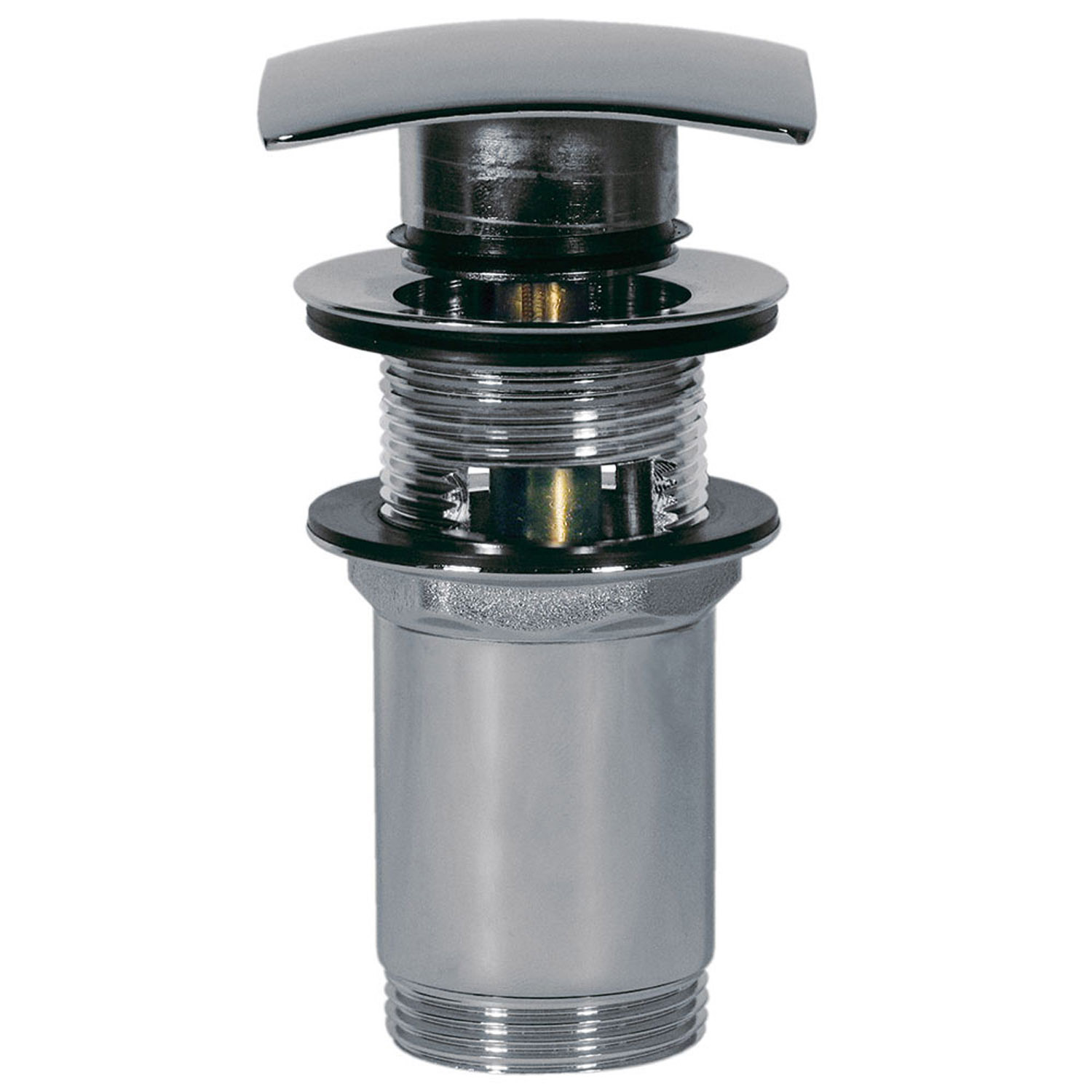 Сливной клапан Click-clack для умывальника с переливом-13434020 TRES Drain