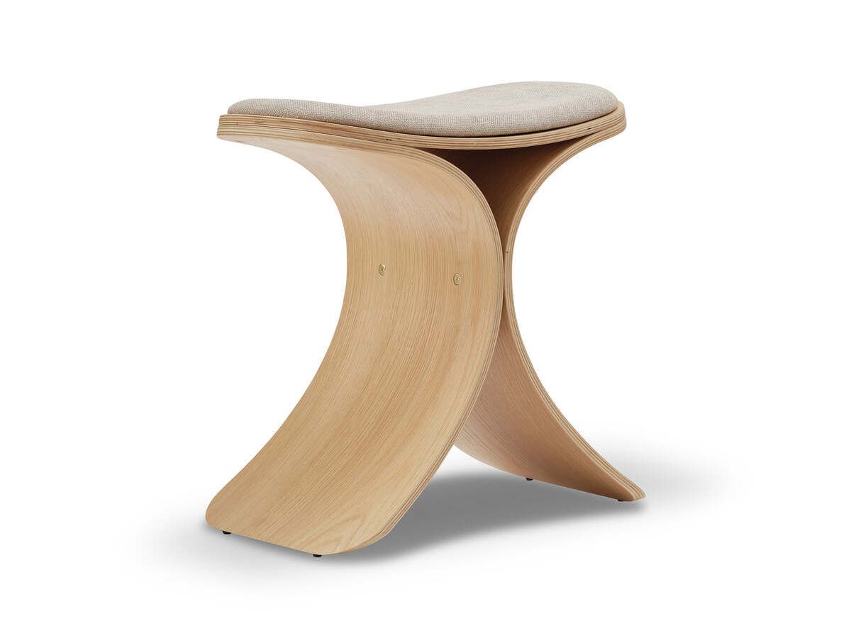 Дубовый табурет с тканевым сиденьем Gejst Luno ARCH-00151658