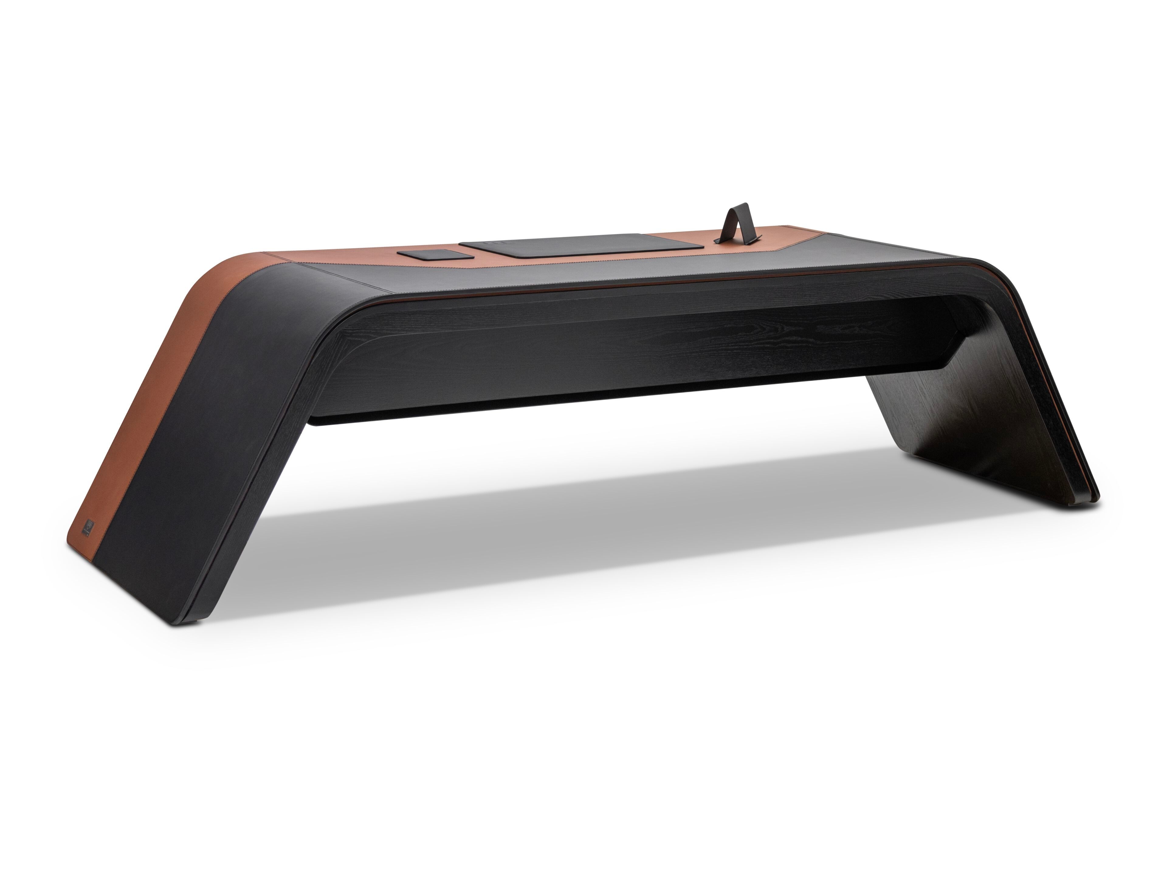 Деревянный и кожаный стол Wayne Enterprises Home Collection WE-024 ARCH-00123015 - Вид №1