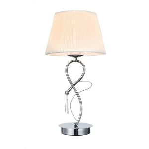Настольная лампа Omnilux OML-61504-01 OMNILUX ИНТЕРЬЕРНЫЕ 191644 Белый;серебро
