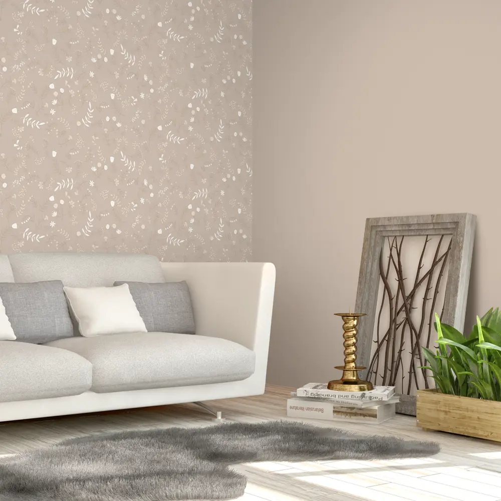 Обои флизелиновые Ateliero Лана 1.06 м бежевые At38209-02 STLM-2019688 - Вид №4