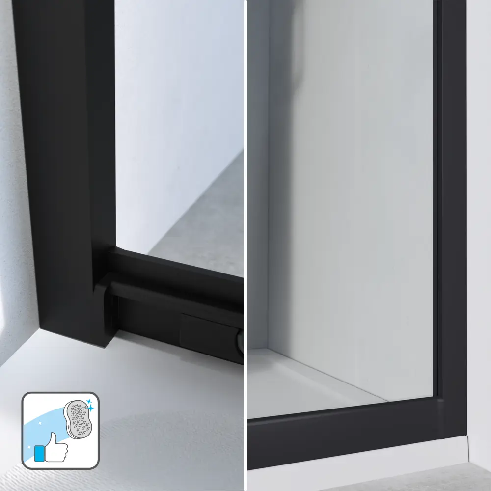 Комплект стекол для душевой ширмы Sensea Easy 90x90 см стекло с шелкографией, цвет профиля на выбор 88103579 STLM-2035447 - Вид №22