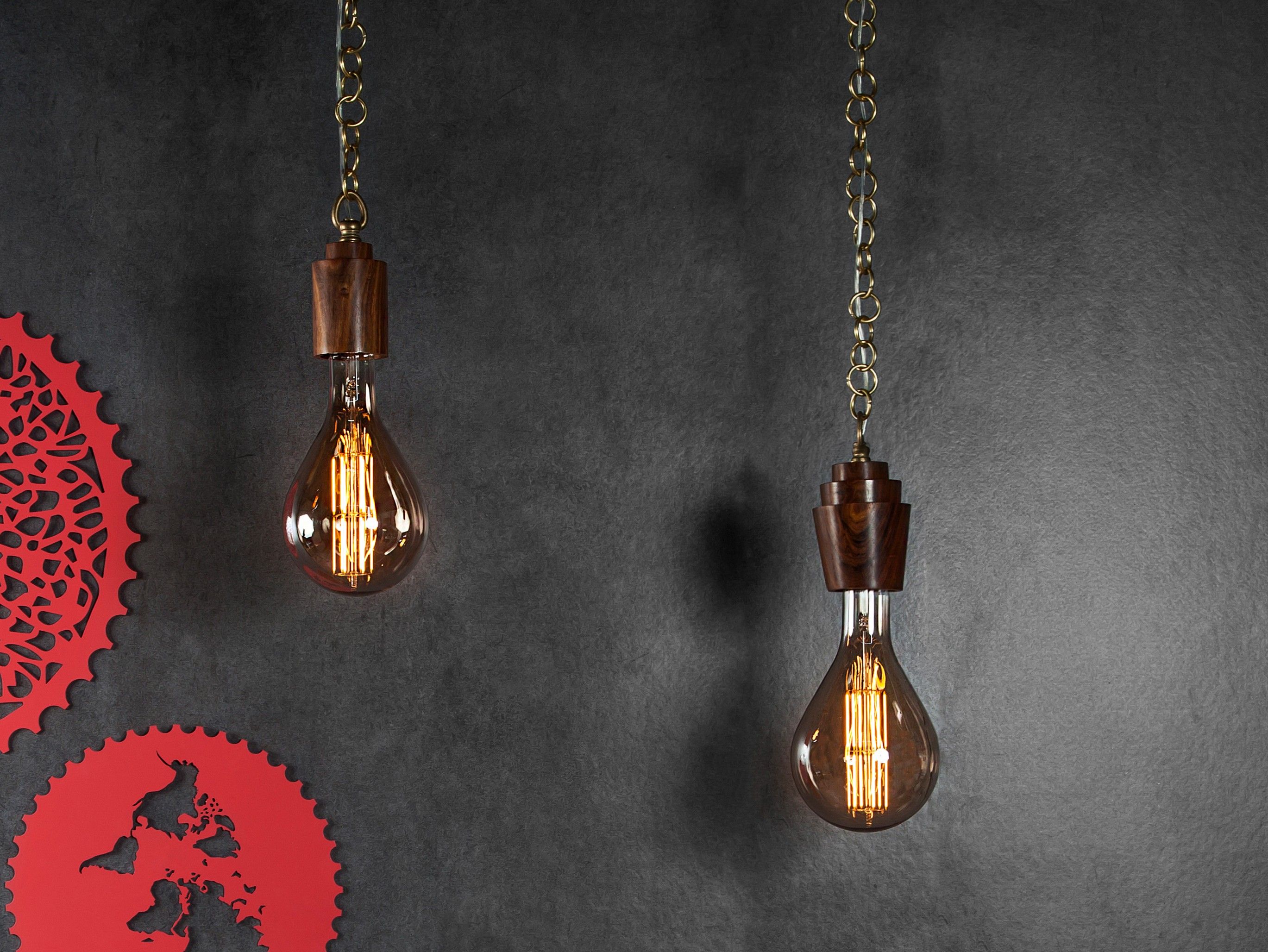 Подвесной светильник из дерева и стекла Studio Beam XXL ARCH-00022254