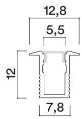 HER Линейный световой профиль из алюминия для светодиодных модулей  Pf250  - Вид №2