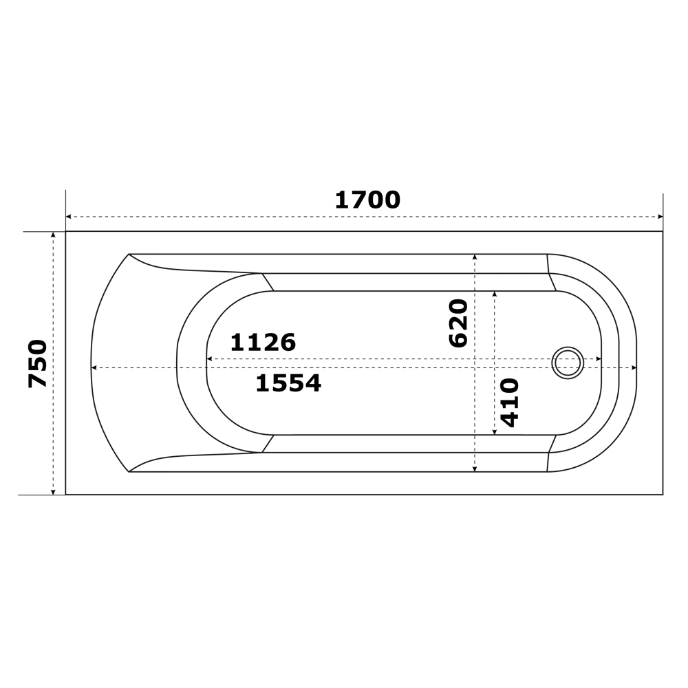 Santreyd Нирвана — акриловая ванна 170×75 см для комфортного отдыха 83784493 STLM-0044504 - Вид №4