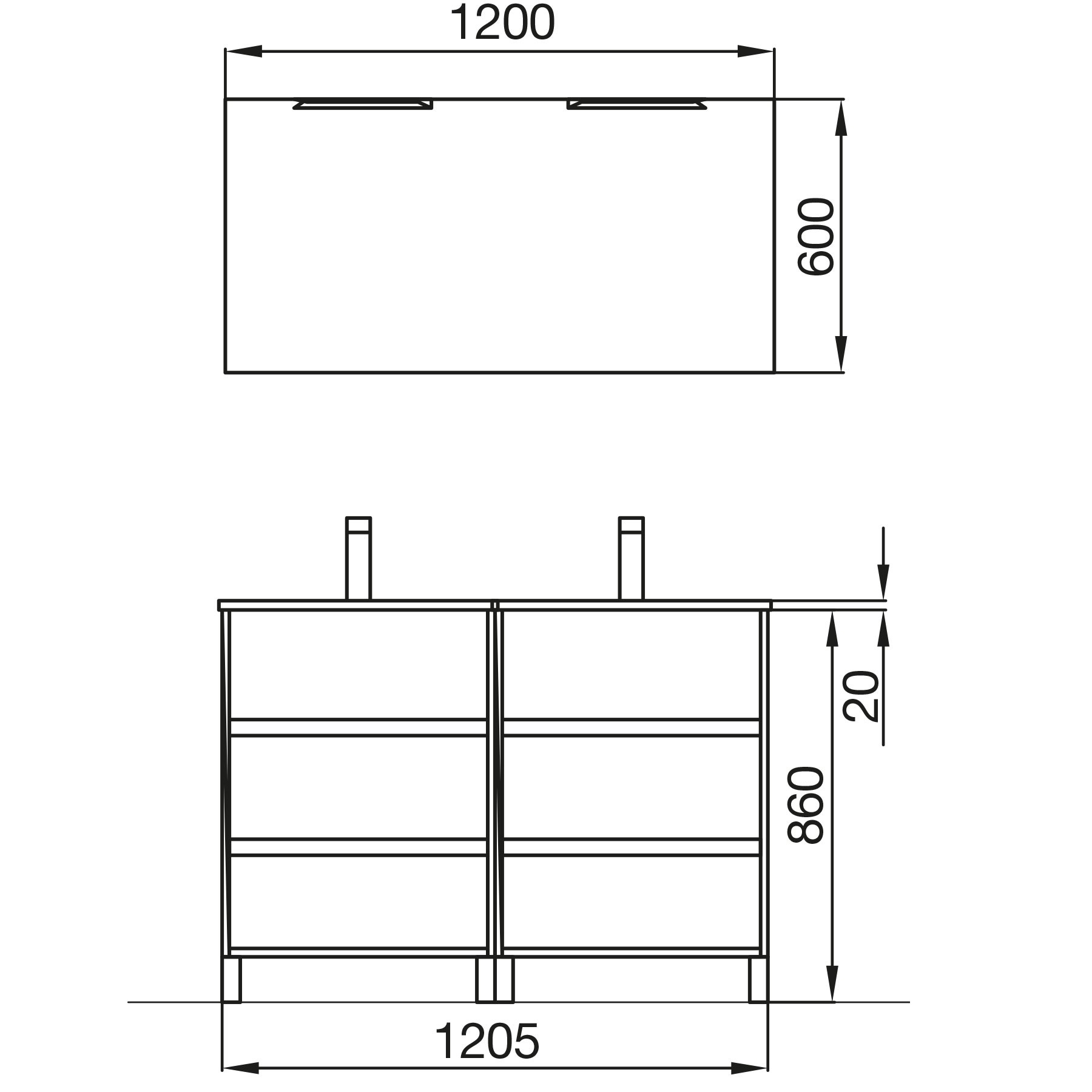 85146 SALGAR Комплект мебели для ванной ARENYS 1200 WHITE GLOSS LACQUERED + Раковина + Зеркало + Свет Глянцевый белый - Вид №1