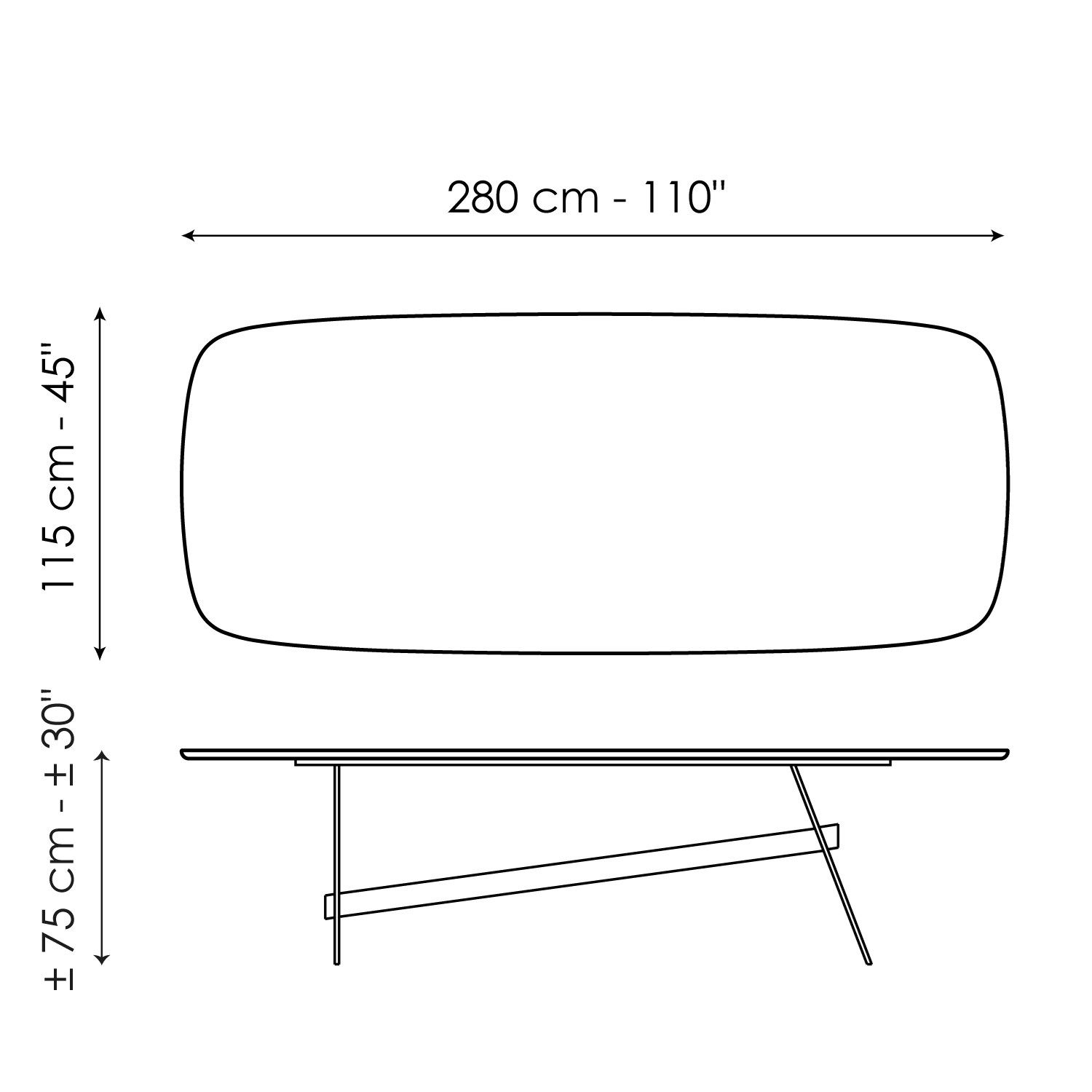 Бочковый стол BONALDO Slot ARCH-00001104 - Вид №3
