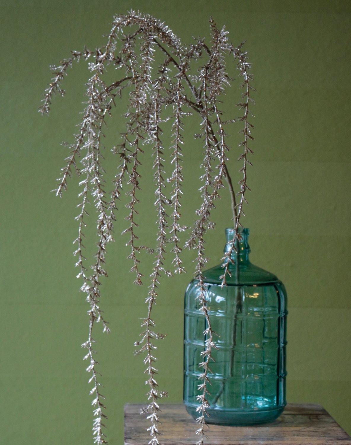 1707 331 a3 Вешалка для искусственного декора с глиттером, 120 см, золото H-andreas  - Вид №3