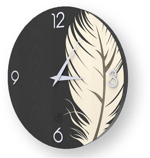 LIGNIS® Настенные часы из инкрустированного дерева Dolcevita nature 10.058 / 10.136 - Вид №1