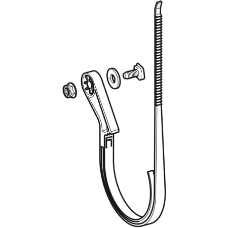 363.050.00.1 Хомут Geberit GIS для канализационной трубы Geberit  - Вид №1