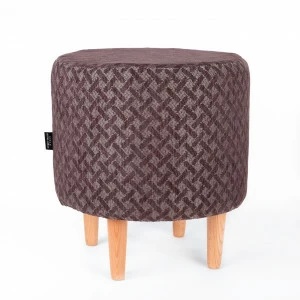 Пуфик круглый на ножках коричневый Zoom Cross Chocolate ARBEN DECOR MAGIC ZOOM 00-3833293 Коричневый;черный