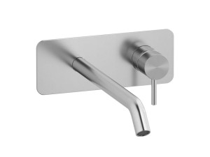 Нержавеющая сталь 2 отверстия однорычажный настенный смеситель для раковины