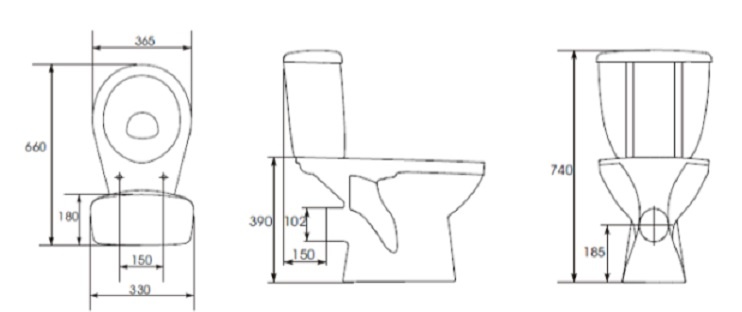KO-MIG031-ST-P-w Унитаз Mito Santreyd  - Вид №1