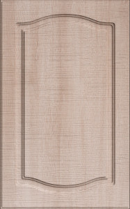 Фасады для кухни Классика Фрезеровка «Классика двойная» Ясень белый №196