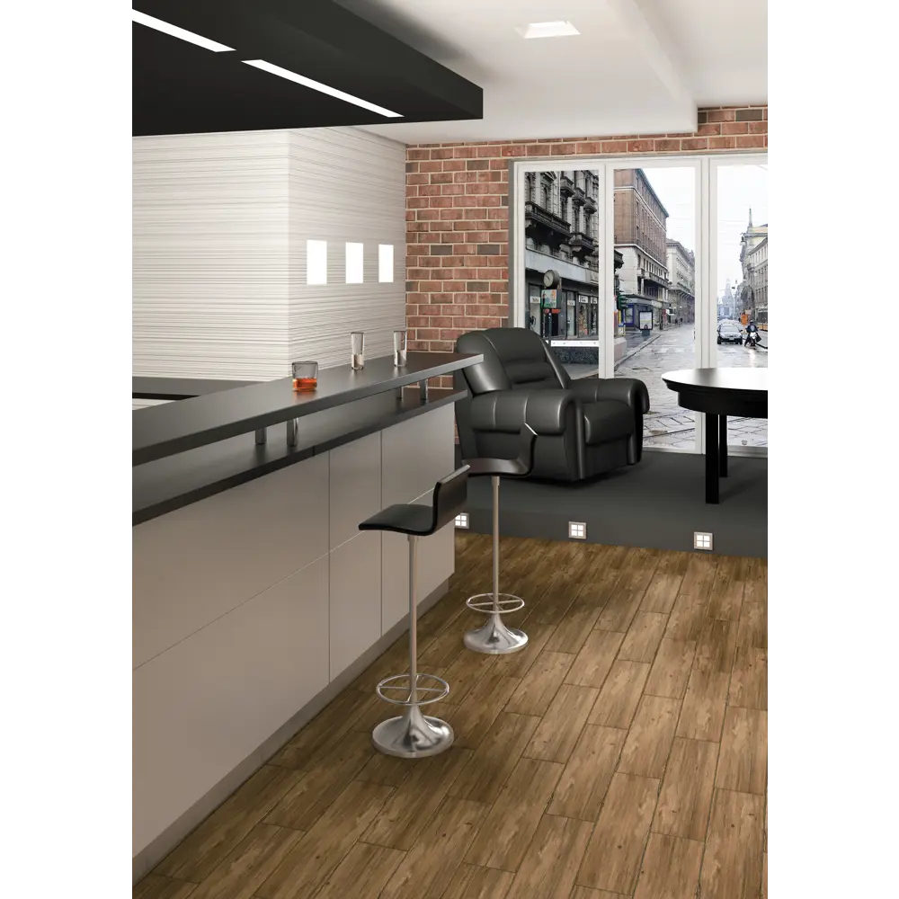 Керамогранит Шервуд GP 59.7х14.8 см 1.325 м² цвет коричневый BELANI STLM-2039145 - Вид №1