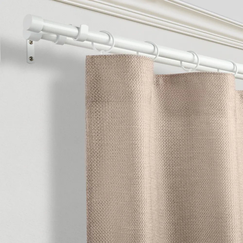 Карниз двухрядный раздвижной d19/16 мм заглушка 160-320 см цвет белый ORBIS STLM-2159944 - Вид №4