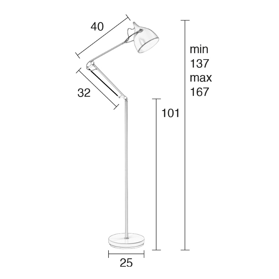 Лампа напольная Reader, матовая белая Zuiver 5100001 - Вид №9