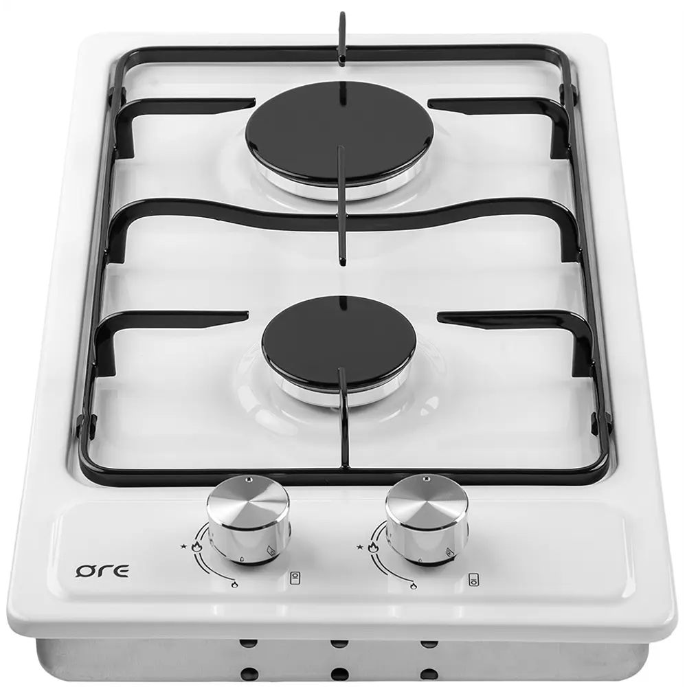 Варочная поверхность газовая ORE LGA30AW 29.7x51.5 см, цвет белый STLM-2091198 - Вид №1