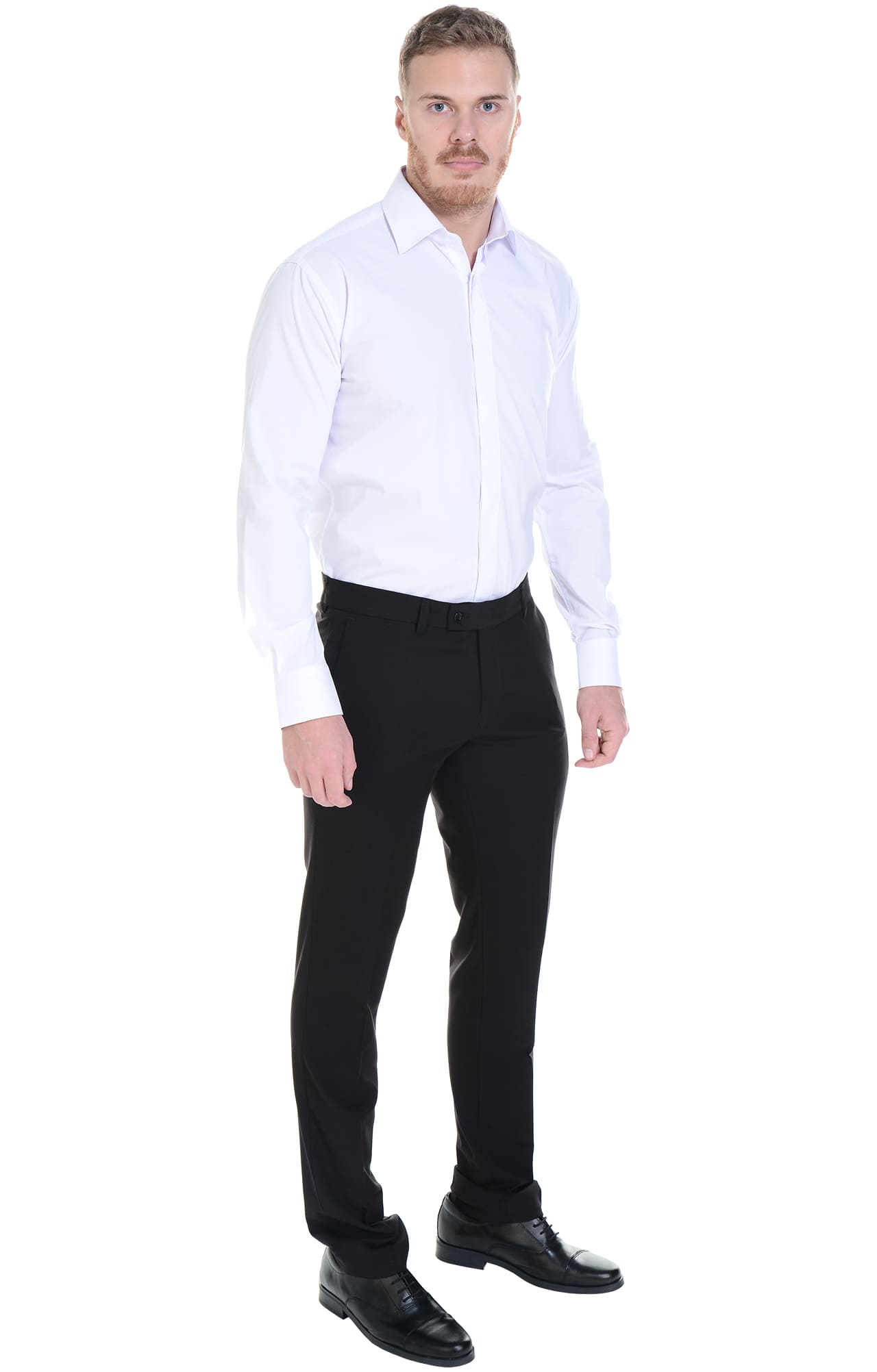 62467 Рубашка мужская  white El-Risto  Корпоративная одежда  размер 42/176-182  - Вид №6