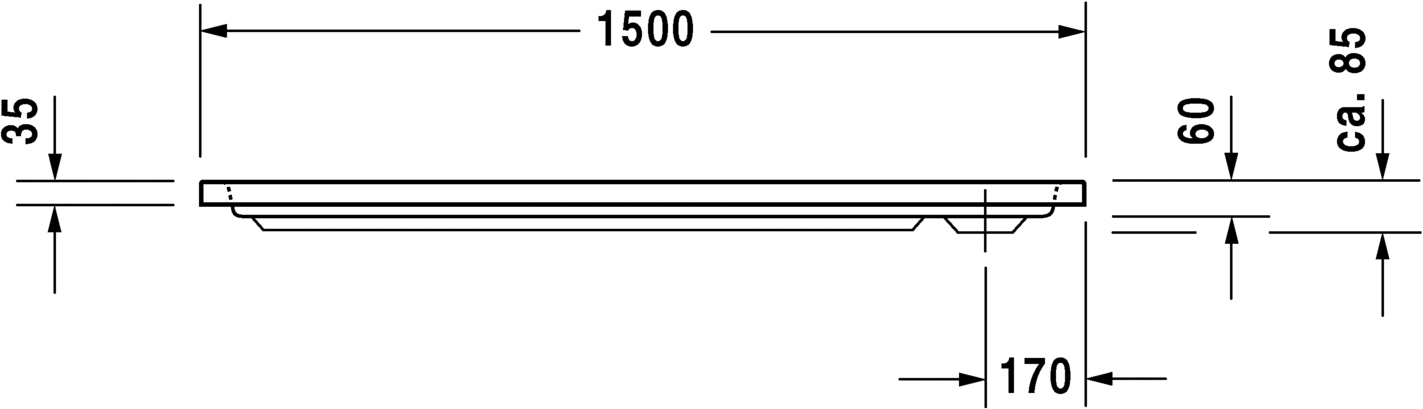 Duravit Поддон для душа прямоугольный из акрила D-code 720099000000000 - Вид №1