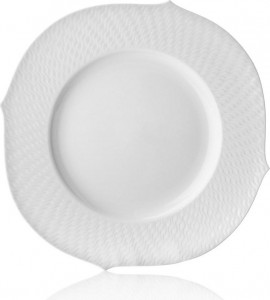 58348 Meissen Тарелка десертная 19см "Игра волн, рельеф, белый" Фарфор