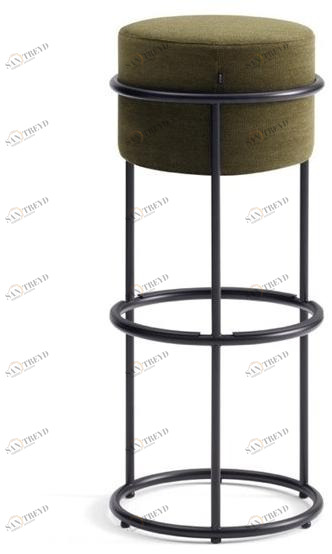 COR Барный стул из ткани с подставкой для ног Drop sun-id-1446786