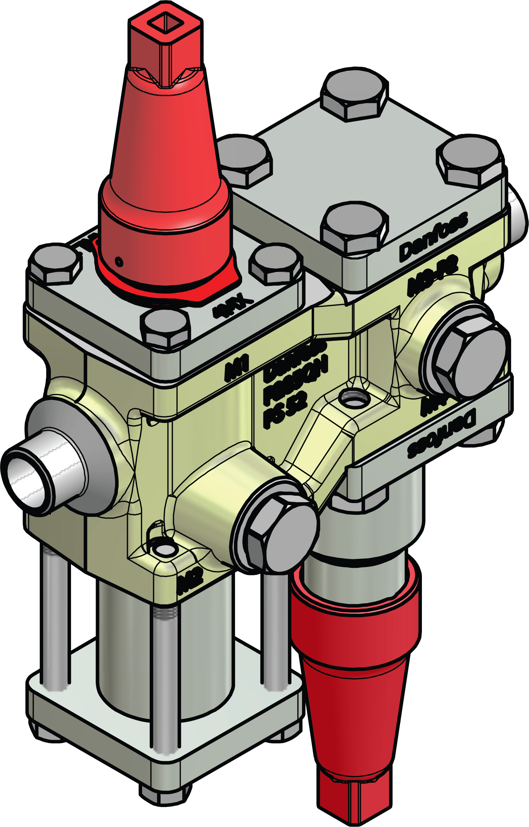 Danfoss ICF 15 — многофункциональные клапанные станции ICF 15-4-18H (20 DIN) Клапан-регулятор у 027L4550  - Вид №14