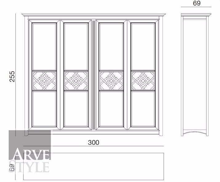 Arvestyle Шкаф из лакированного массива дерева Naima sun-id-1413964 - Вид №3