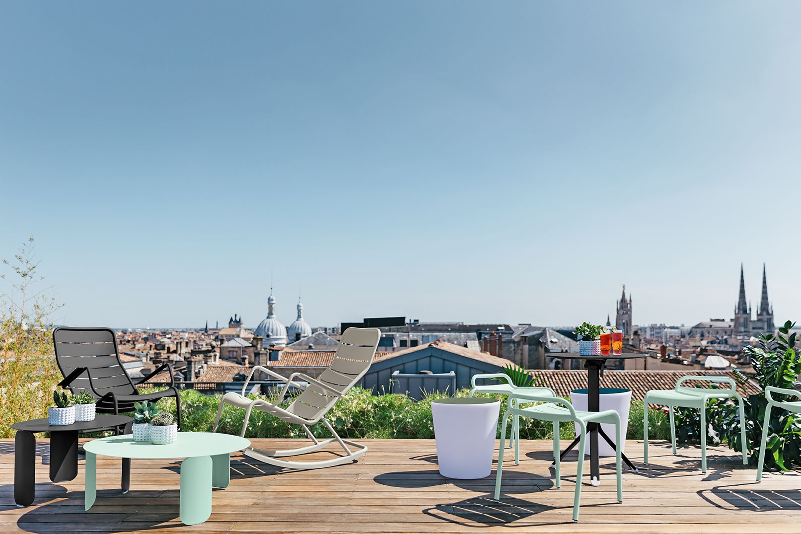 Алюминиевый штабелируемый садовый стул Fermob Luxembourg ARCH-00126041 - Вид №2