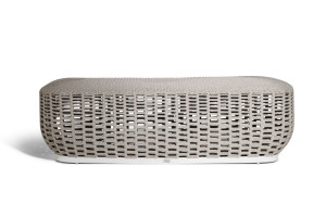 Садовая скамейка из морской веревки