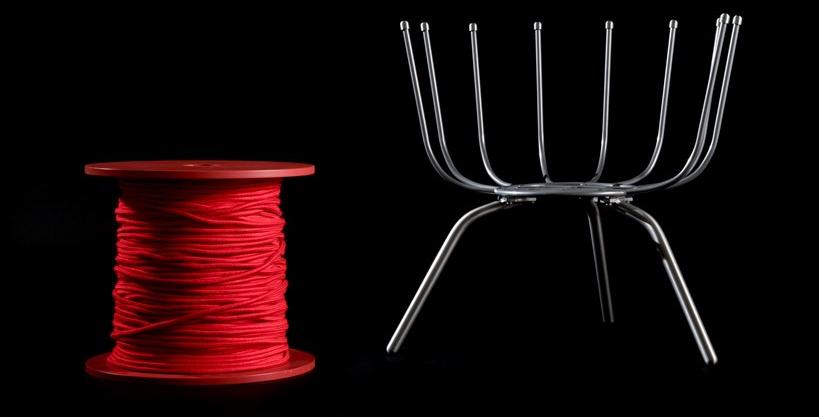 edra Стальное кресло, обитое хлопковой веревкой  Ctv010  - Вид №3