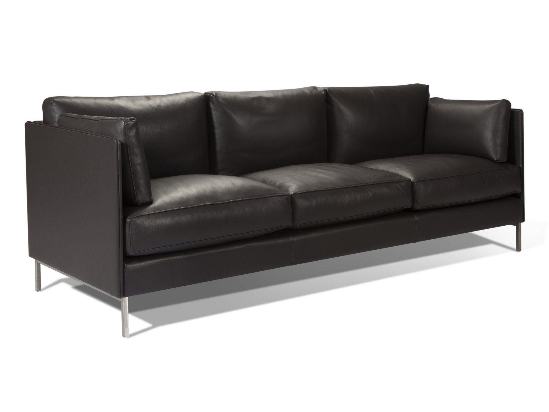 4-местный кожаный съемный диван Duvivier Canapés Lodge ARCH-00058890