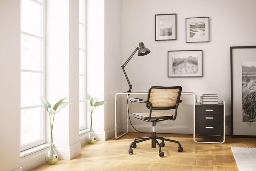 Thonet Плетеное вращающееся кресло на 5 спиц с колесами S 32 / s 64 sun-id-1458632 - Вид №2