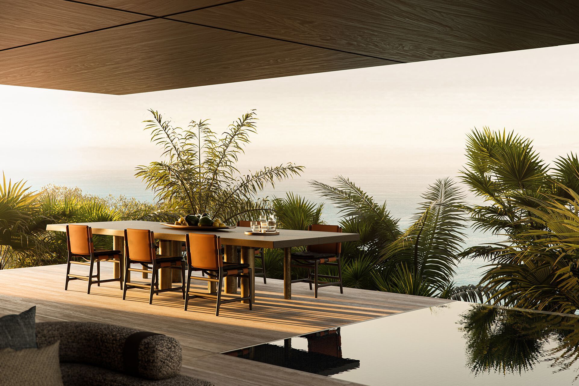 Стул из красного дерева и кожи Exteta Levante ARCH-00051397 - Вид №5