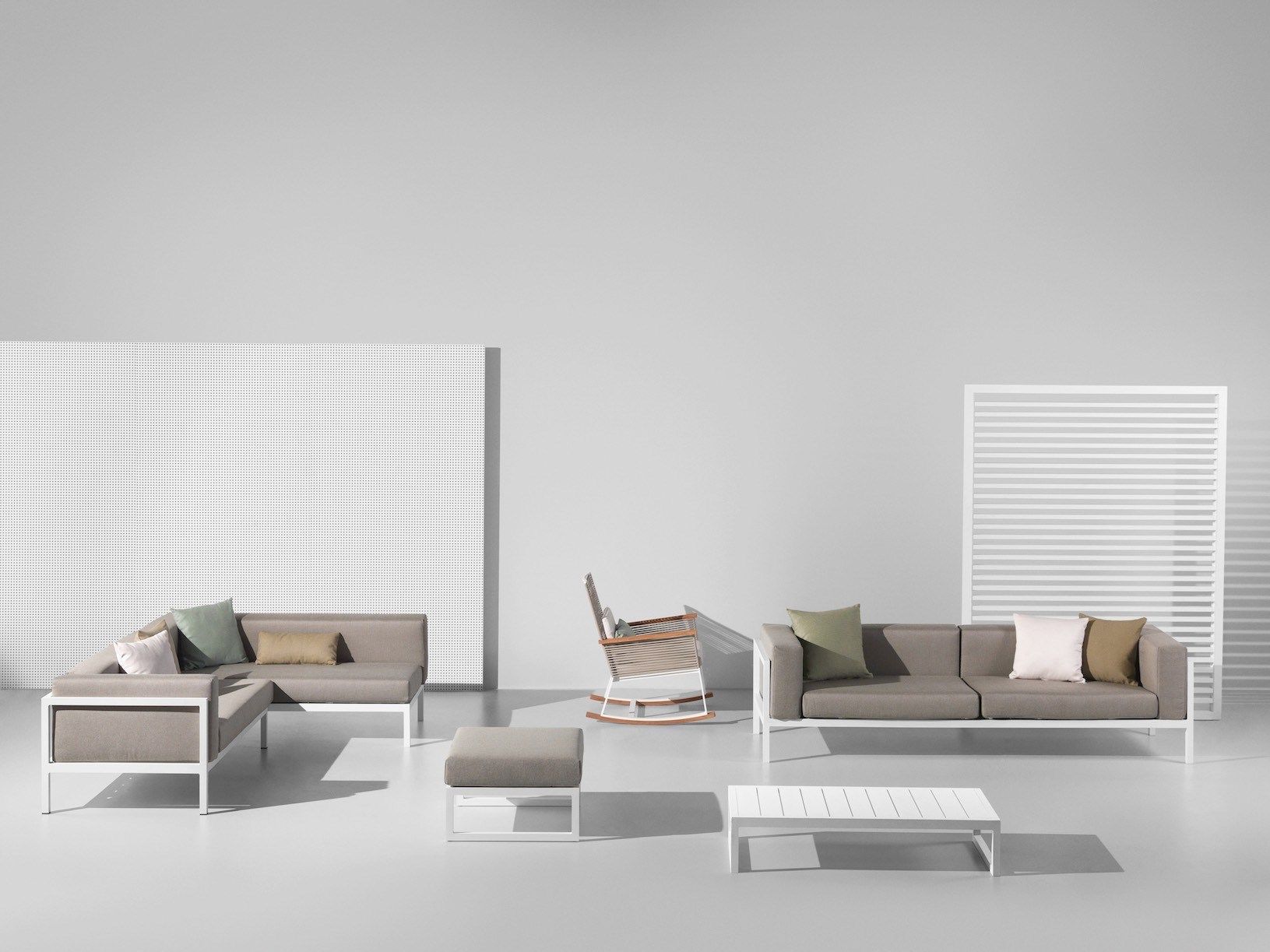 2-местный тканевый садовый диван Kettal пейзаж ARCH-00087394 - Вид №3