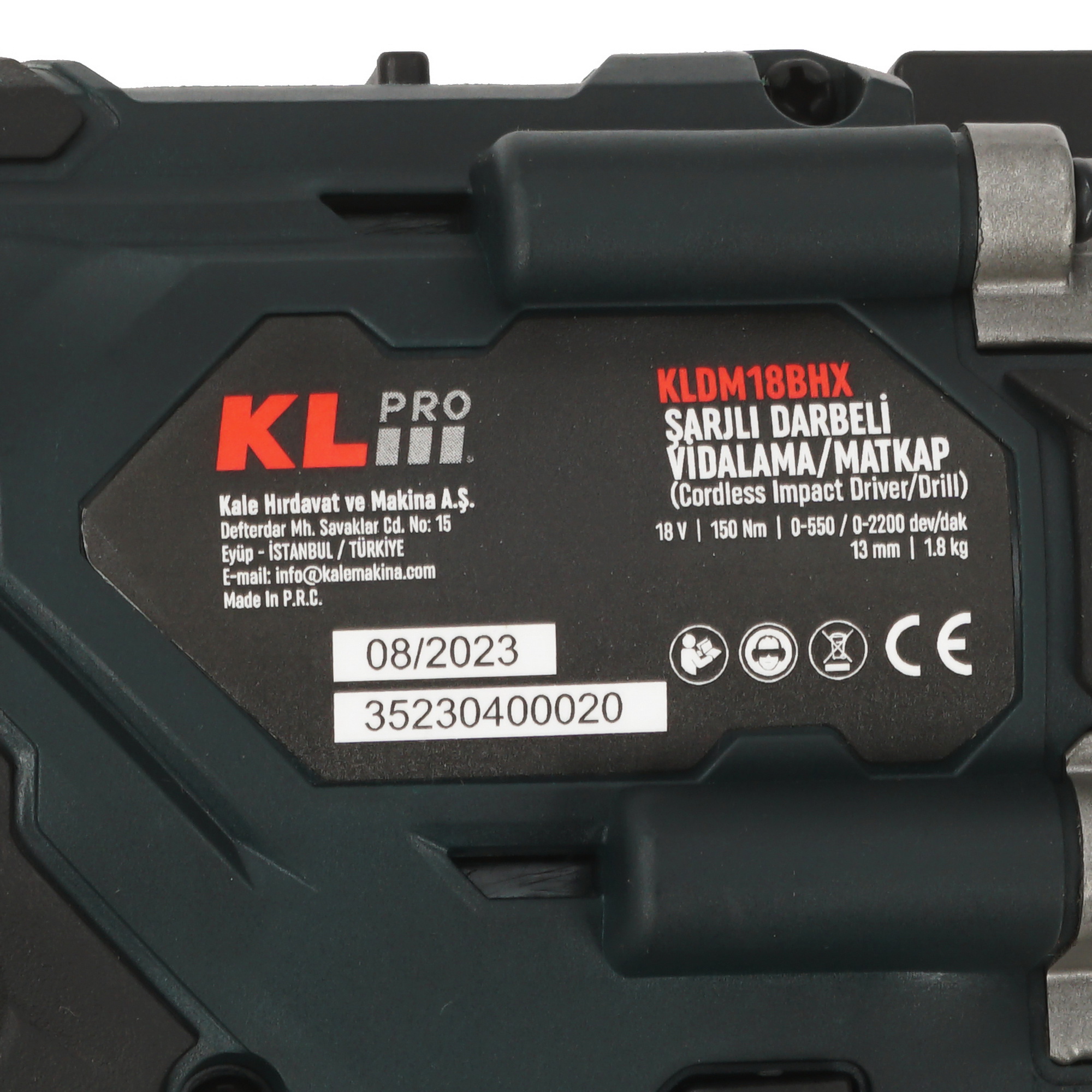 Дрель-шуруповерт KLPRO KLDM18BHX-20 9154013 STDN-0023730 - Вид №3