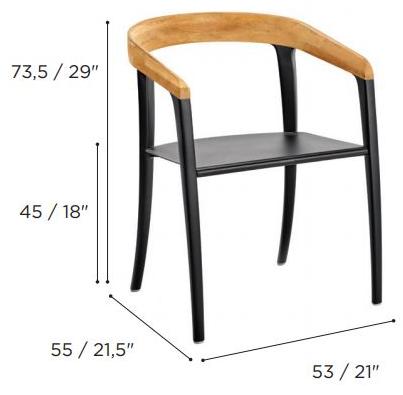 Royal Botania Садовый стул с подлокотниками Jive sun-id-1349653 - Вид №14